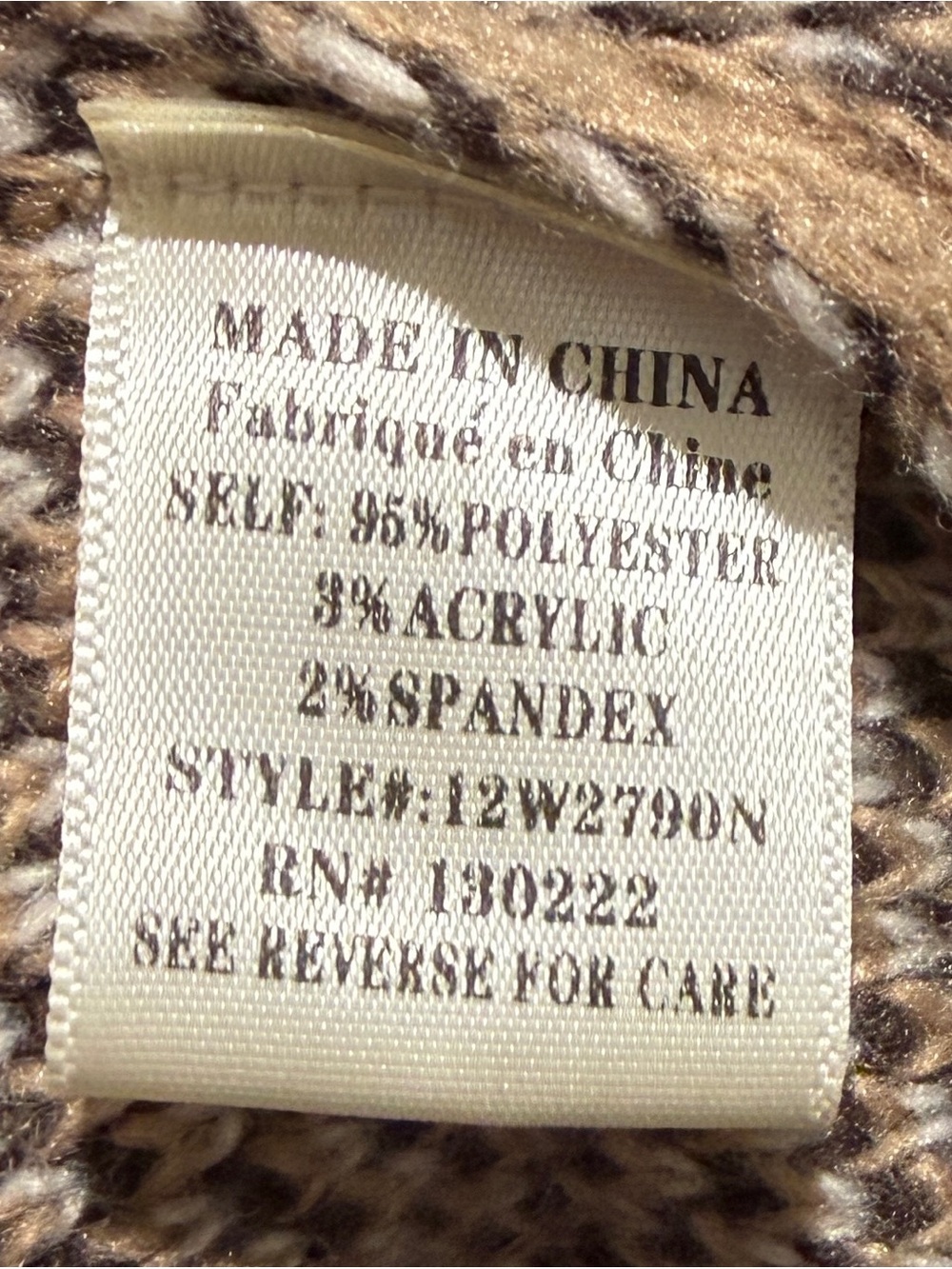 Beige Aztec Fringe Open-Front Knit Cardigan - Picture 4 of 5